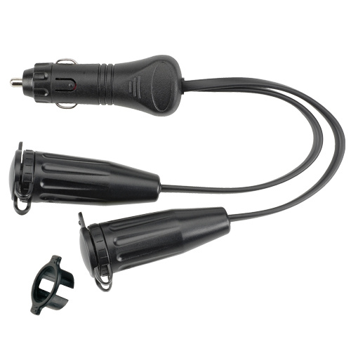 Cigarette Lighter to Twin Merit Sockets