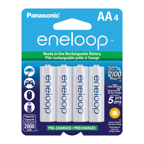 Panasonic Eneloop AA 2000mah Ni-MH Battery (4 pack)