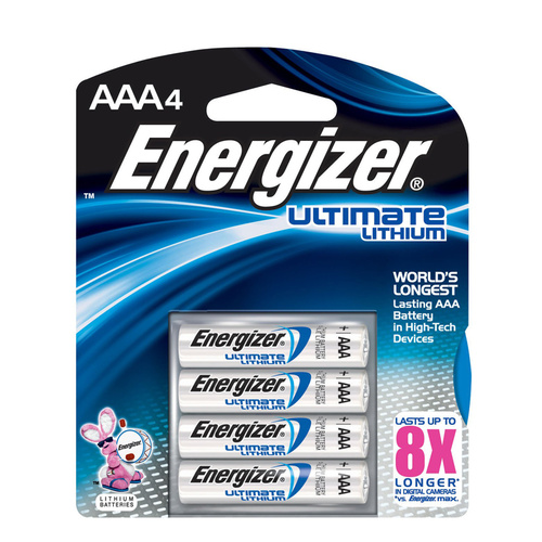Energizer Lithium 1.5v AAA Battery (4 Pack)