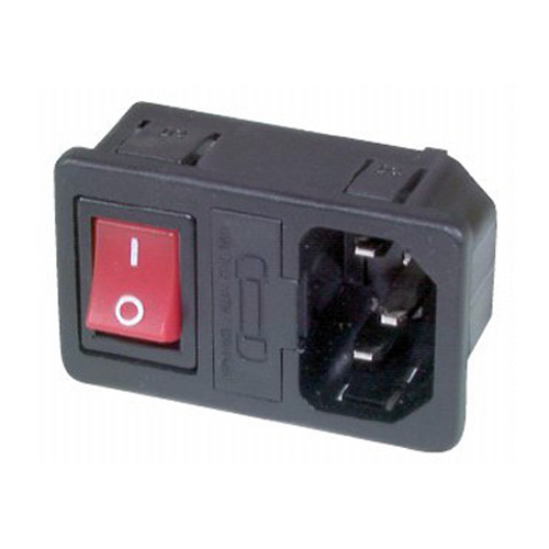IEC320 Male Panel Mount Switched Socket