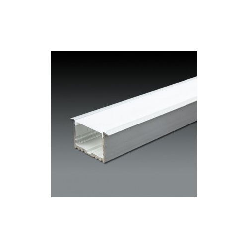 Aluminium Double LED Strip Extrusion - 1M Linear Profile