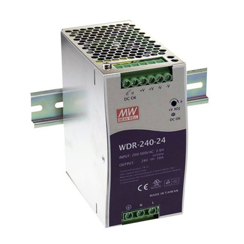MeanWell WDR 24v 10a 240w DIN Power Supply Module