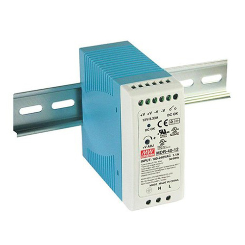 MeanWell MDR 24v 1.7a 40w DIN Power Supply Module