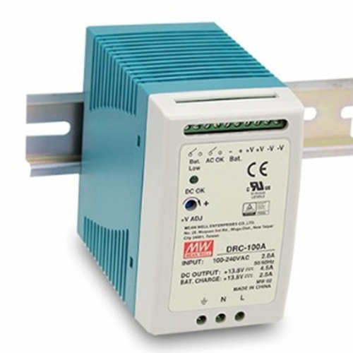 MeanWell 13.8v 4.5a DIN Rail Backup Power Supply and Charging Module