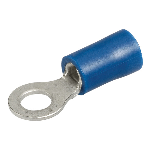 4.3mm Blue Crimp Eye Terminal (100 Pack)