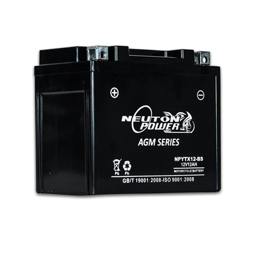 YTX12-BS 12v 12ahr 160ccA AGM Motorbike Battery