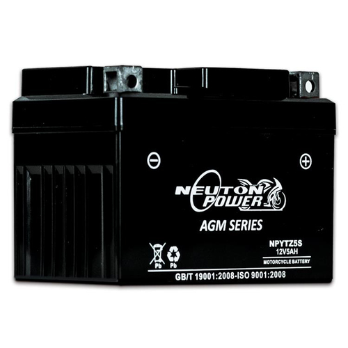 YTZ5S 12v 5ahr 45ccA AGM Motorbike Battery