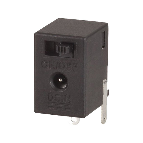 PCB Mount 0.7mm DC Socket with SPST Slide Switch