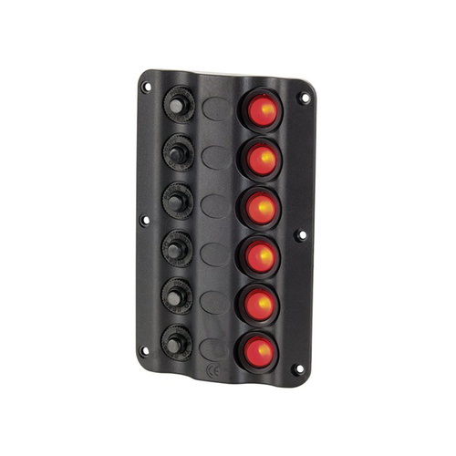 Marine 6 Way Switch Panel and Circuit Breaker