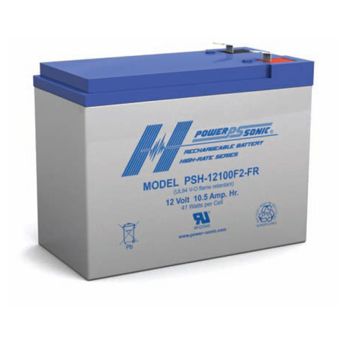 Power Sonic 12v 10.5ahr High Discharge Sealed AGM Battery