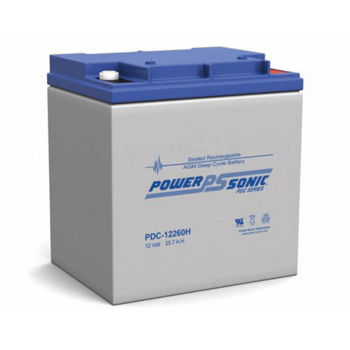 Power Sonic 12v 25.7ahr Deep Cycle Sealed AGM Battery