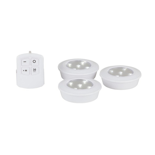 Wireless Remote Control LED Puck Light Kit