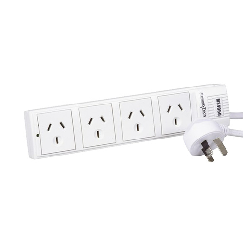 4 Way Power Board with Surge and Overload Protection