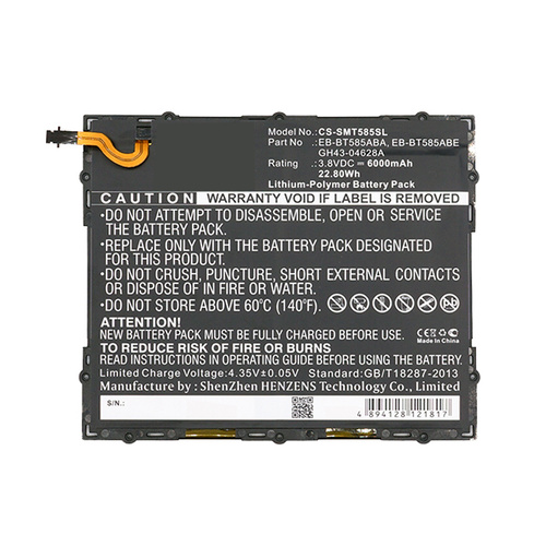 Samsung Galaxy Tab A 10.1 2016 WiFi Replacement Aftermarket Battery Module