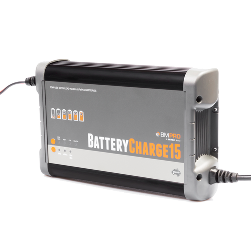 BMPRO 12v 15a Lead Acid and LiFePO4 Battery Charger