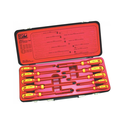 SP Tools 10 Piece Quality Electrical Screwdriver Set