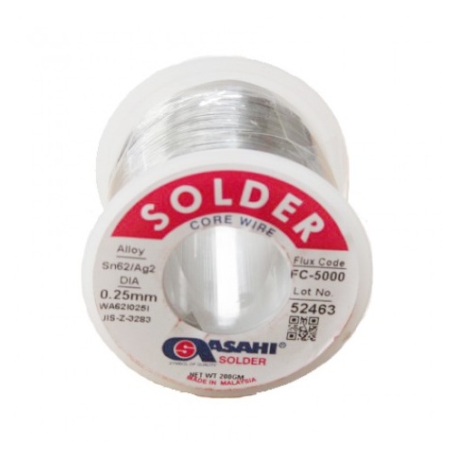 Asahi 0.25mm FC-5000 2% Solder Wire (200G)