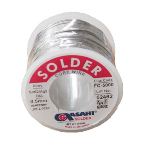 Asahi 0.5mm FC-5000 2% Solder Wire (250G)