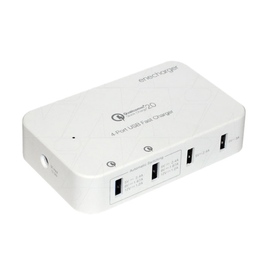 Qualcomm Quick Charge 2.0 4 Port AC/DC Fast Charger For USB Devices - CLEARANCE!