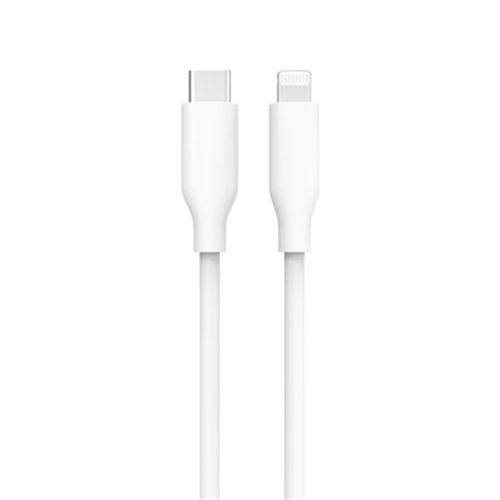 1.2m White Silicone USB Type-C to Lightning MFi Cable