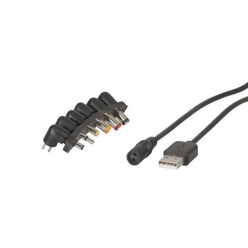 USB A to DC Plug Set (6 Plugs)