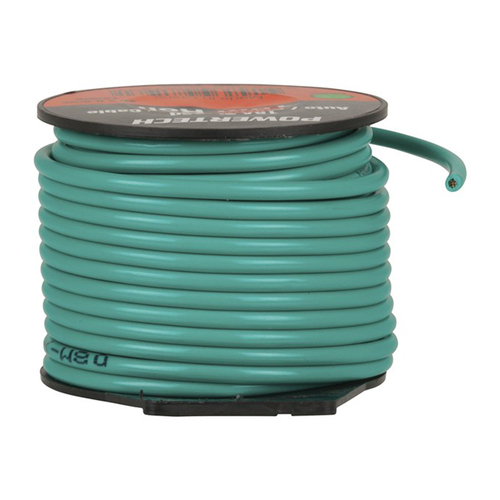 PVC Insulated 15a DC Power Cable Roll Green 10m
