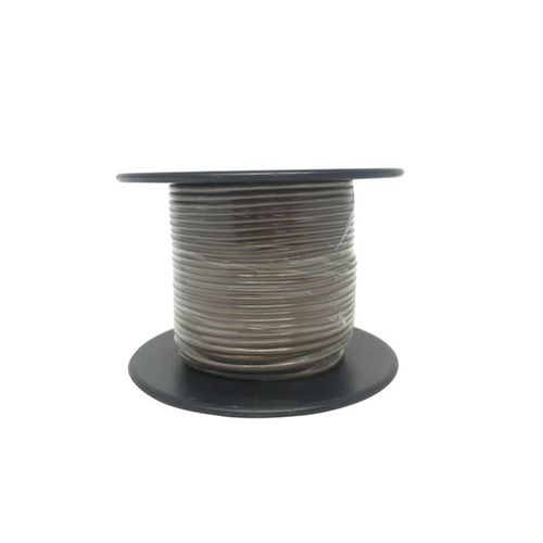Brown Light Duty Hook-up Wire 25mm Roll