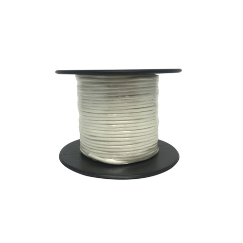 White Light Duty Hook-up Wire 25mm Roll