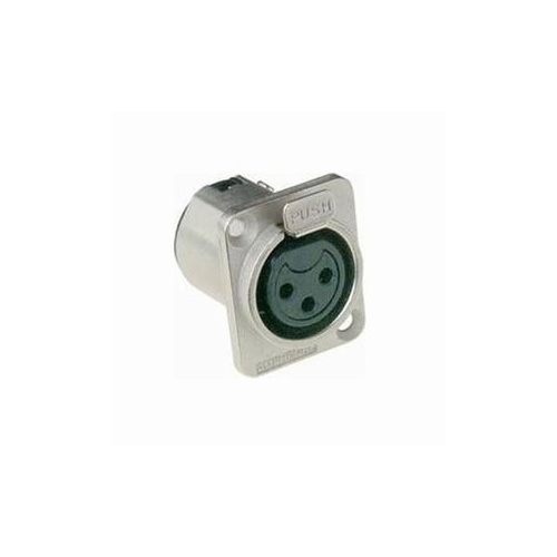 Amphenol XLR / Canon 3 Pin Chassis Mount Female Connector